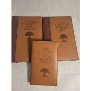 The Purpose Driven Life Book Daily Inspiration Journal Keepsake Edition Lot of 3